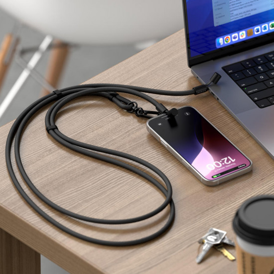 Satechi - OnTheGo Crossbody Lanyard Cable (black) Satechi - OnTheGo Crossbody Lanyard Cable (black)