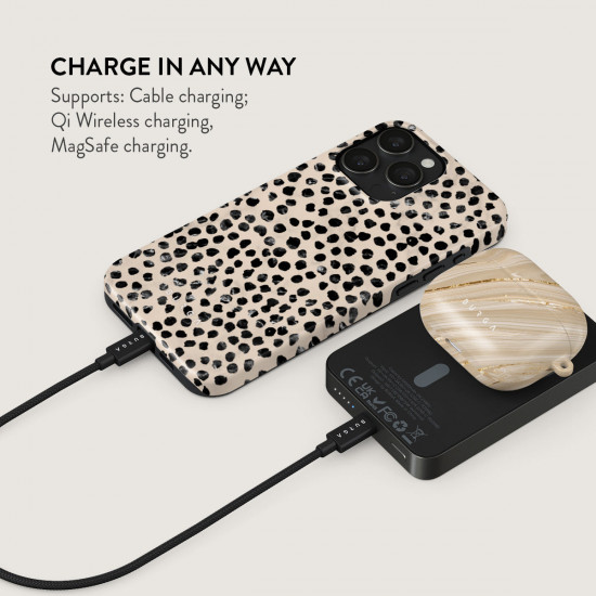 Burga - MagSafe Powerbank 10000 mAh (almond latte/gunmetal) Burga - MagSafe Powerbank 10000 mAh (almond latte/gunmetal)