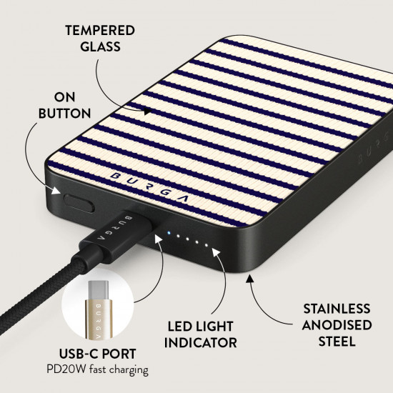 Burga - MagSafe Powerbank 10000 mAh (old money/gunmetal)