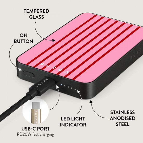 Burga - MagSafe Powerbank 10000 mAh (favorite bikini/gunm) Burga - MagSafe Powerbank 10000 mAh (favorite bikini/gunm)
