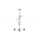 Maclocks - Medical Rolling Cart Extended VESA (white) Maclocks - Medical Rolling Cart Extended VESA (white)