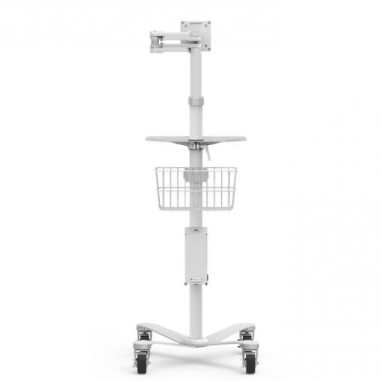 Maclocks - Medical Rolling Cart Extended VESA (white) Maclocks - Medical Rolling Cart Extended VESA (white)