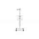 Maclocks - Medical Rolling Cart Extended VESA (white) Maclocks - Medical Rolling Cart Extended VESA (white)