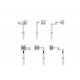 Maclocks - Medical Rolling Cart Extended VESA (white) Maclocks - Medical Rolling Cart Extended VESA (white)