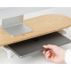 Woodcessories - Monitor Stand Single with Shelf (oak/white)